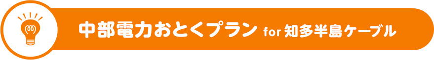 中部電力おとくプラン for 知多半島ケーブル